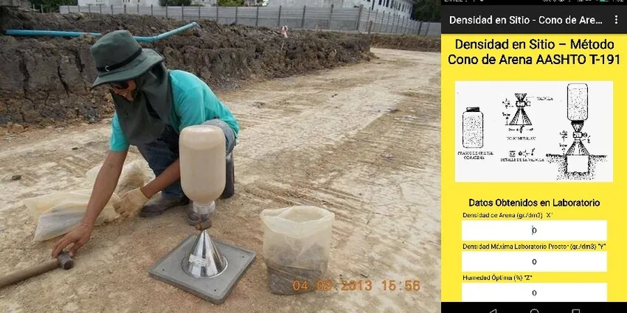 Field Density Testing (Sand Cone Method) in Niagara Falls Ontario